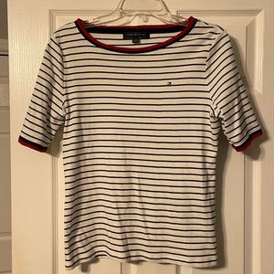 Tommy Hilfiger Striped Short Sleeve Top
